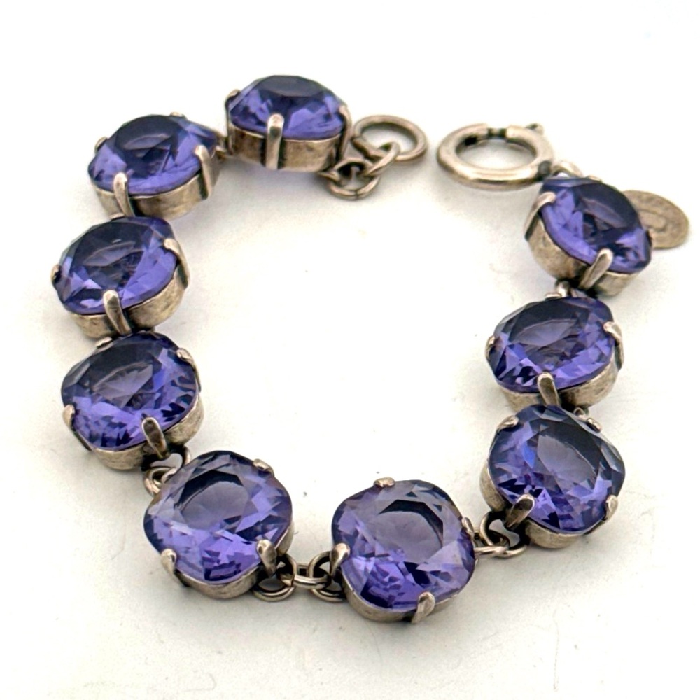 Catherine Popesco France amethyst color crystal bracelet